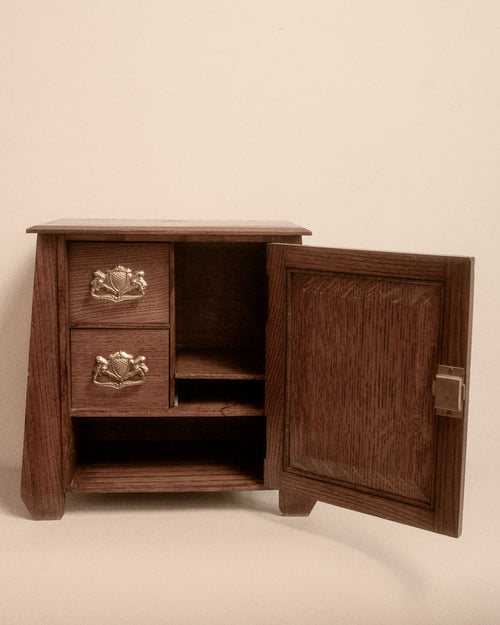 Art Nouveau Oak Smoker’s Cabinet, c.1900–1910