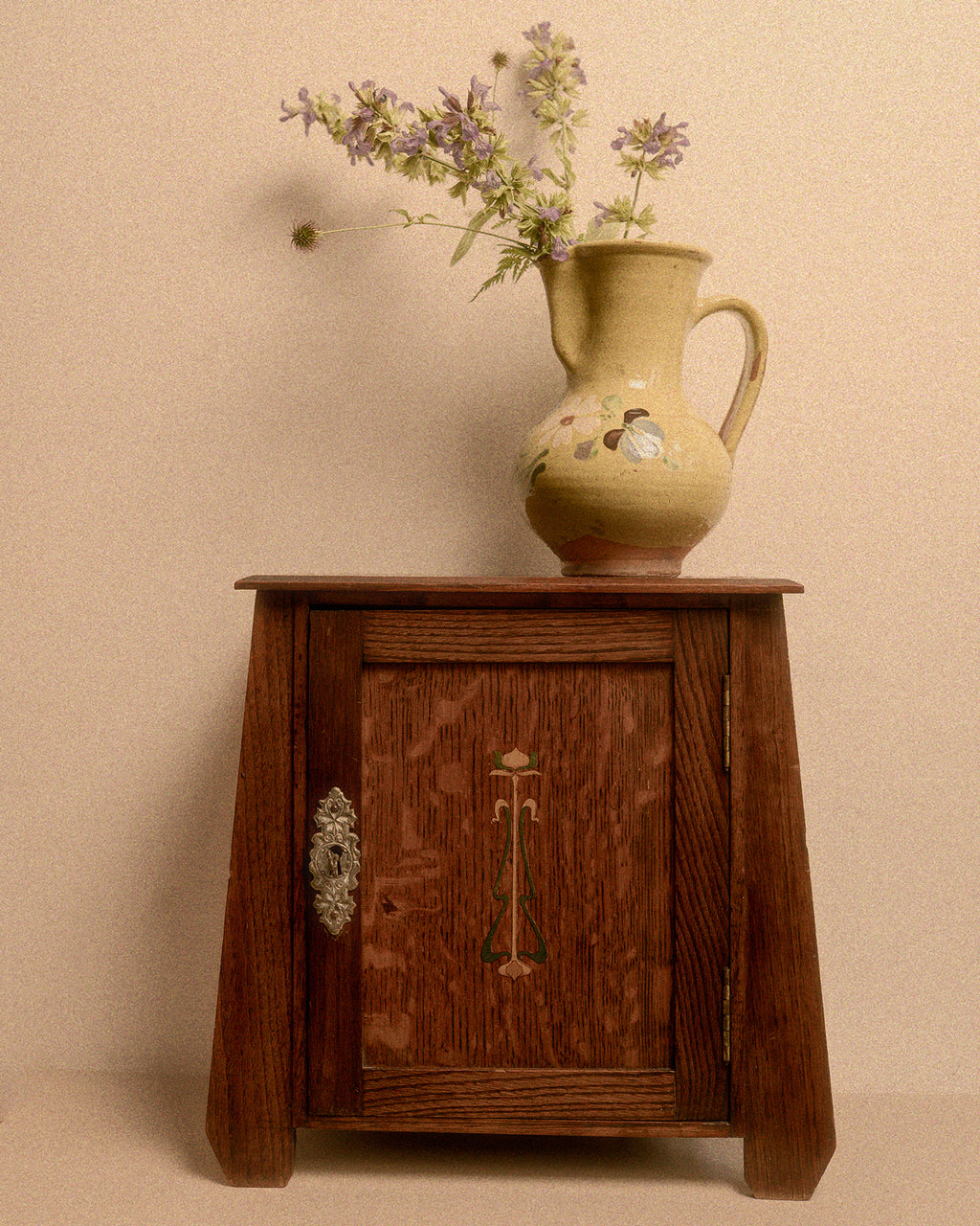Art Nouveau Oak Smoker’s Cabinet, c.1900–1910