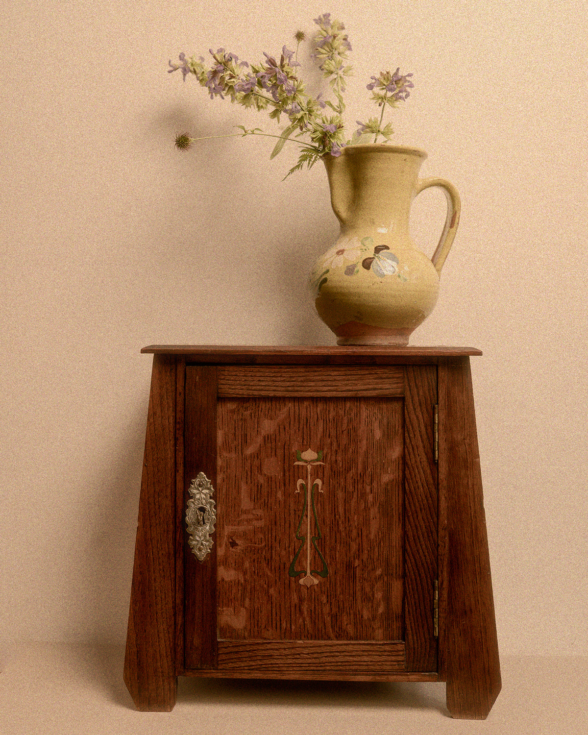 Art Nouveau Oak Smoker’s Cabinet, c.1900–1910
